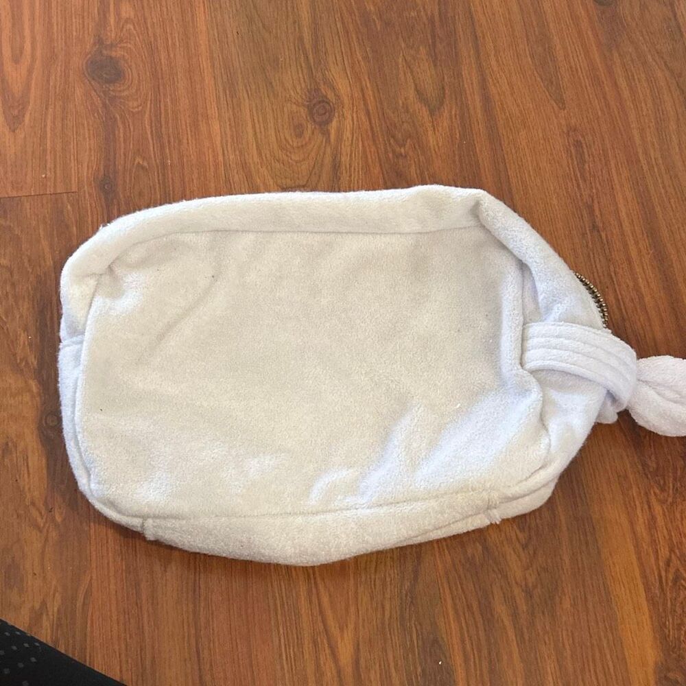 Stoney Clover Lane target white terry cloth travel bag plant interior cosmetics - Picture 8 of 9